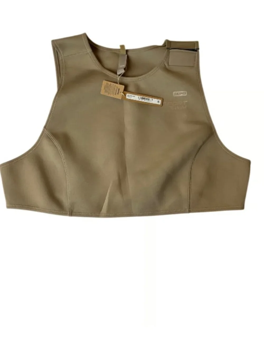 SKIMS Scuba High Neck Top Desert 4X Stretch Sculpt Fit (Lot #963)
